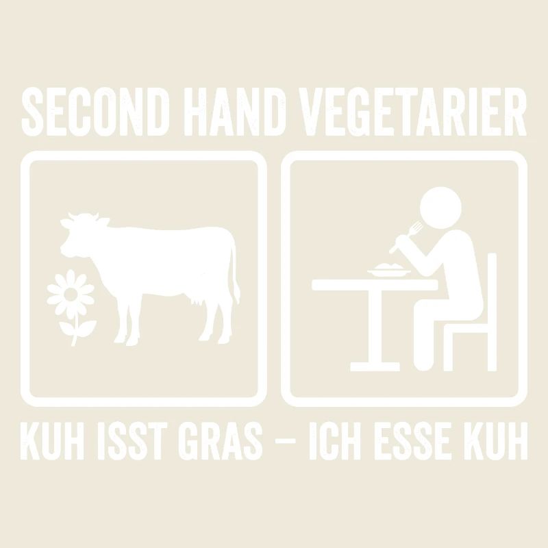 Second Hand Vegetarian – Funny Meat Design