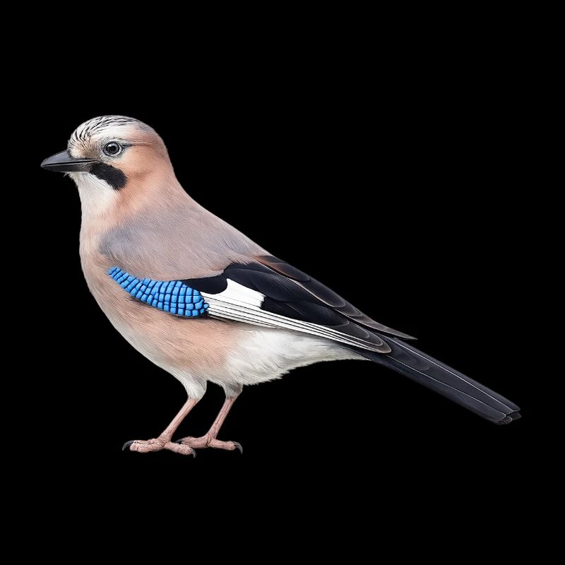 Realistischer Eichelhäher