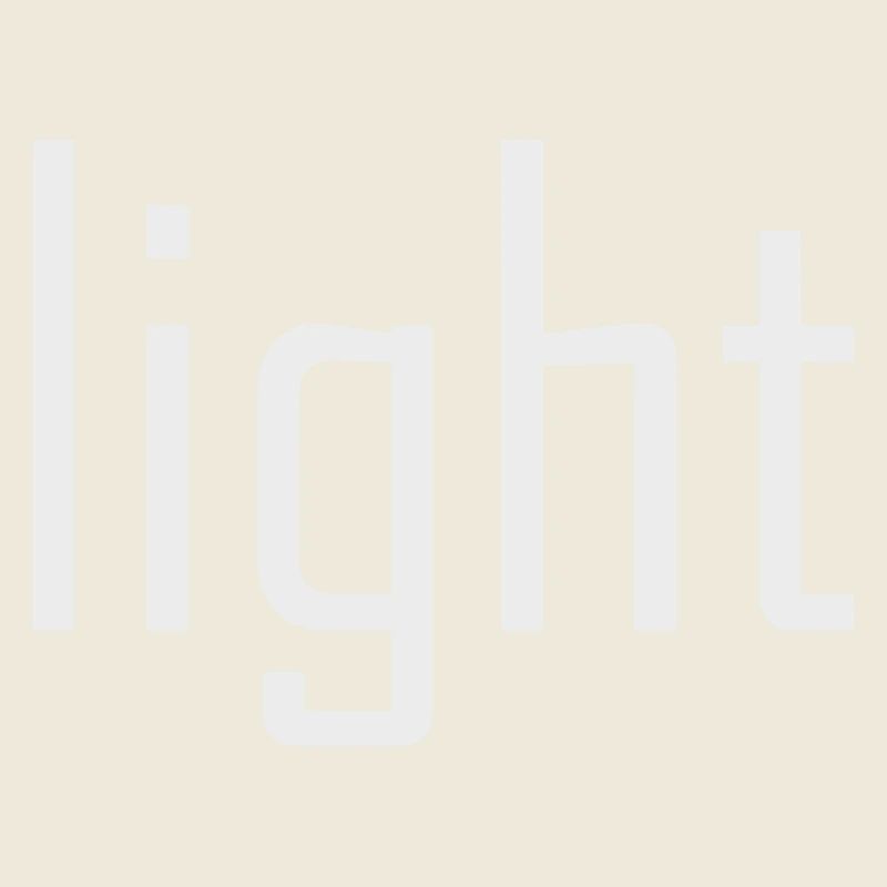Bright Light Light - typography on black sun
