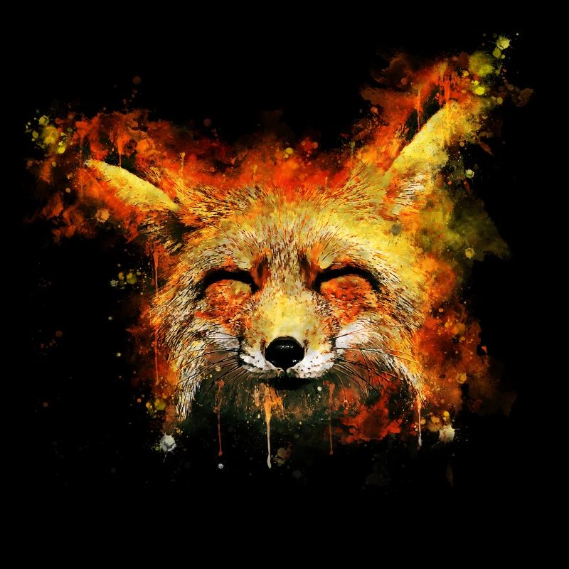 gxp fox fox weekend splatter watercolor