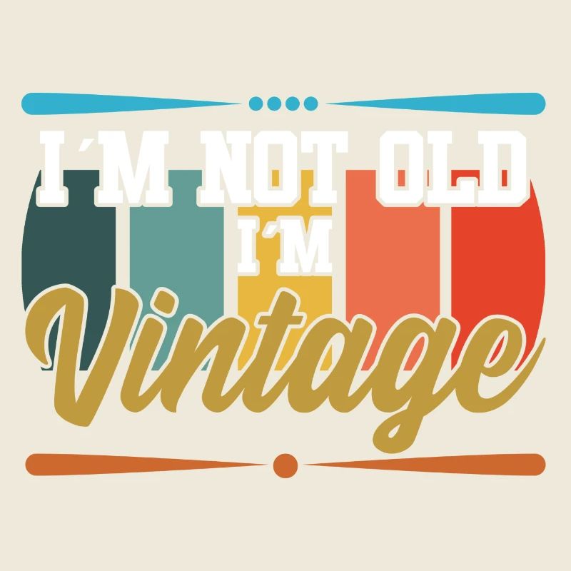 I'm not old textile gift idea