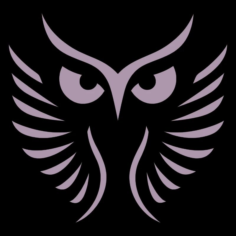 Moderne Eule: Abstrakte, Minimalistische Kunst