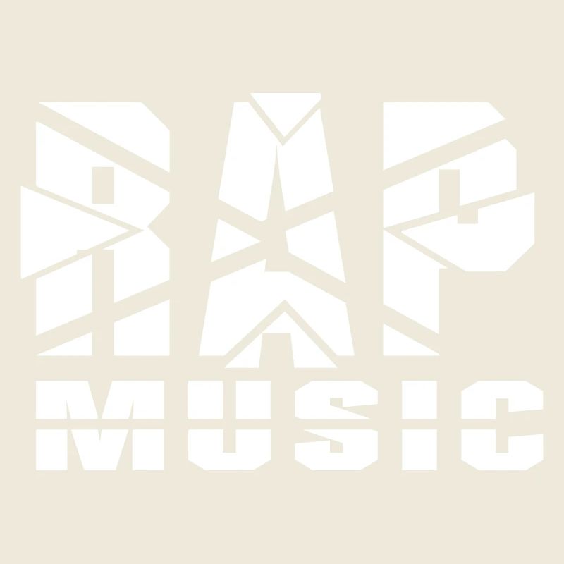 Rap Music Design zerschnitten