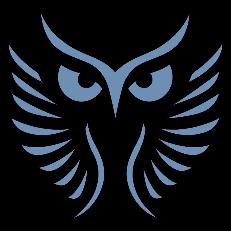 Moderne Eule: Abstrakte, Minimalistische Kunst