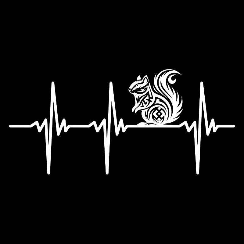 Heartbeat for cute squirrels