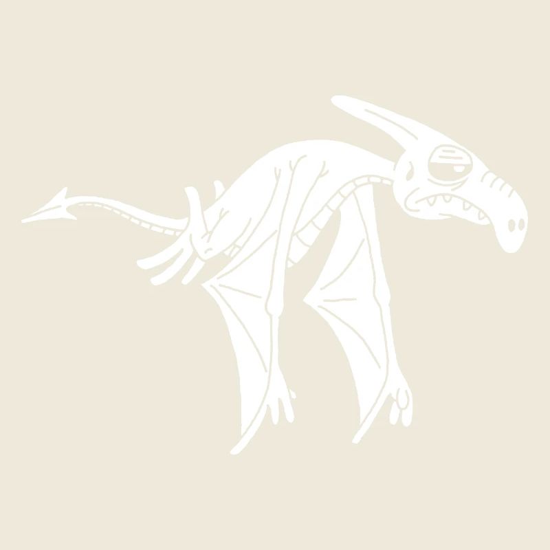 White Flying Dinosaur