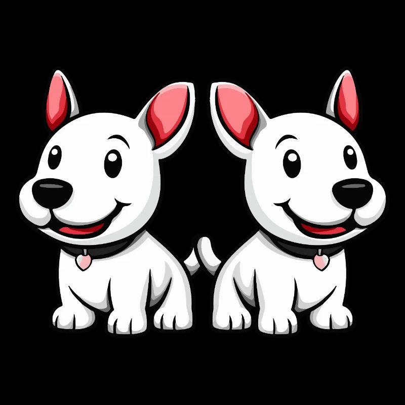 Bull Terrier Dog Comic