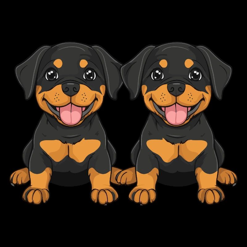 Rottweiler Hund Comic