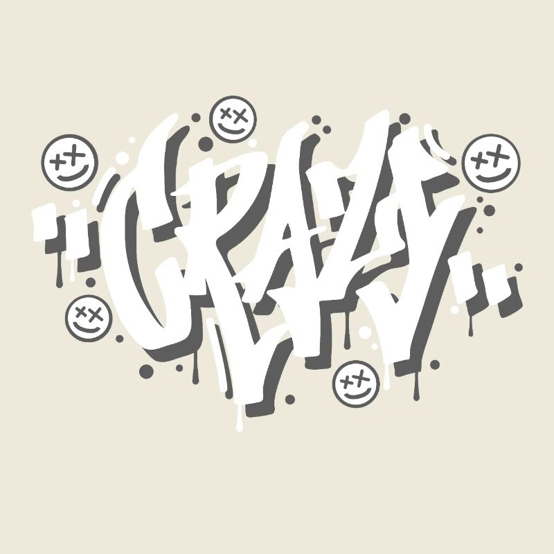 Conception de lettres graffiti folles