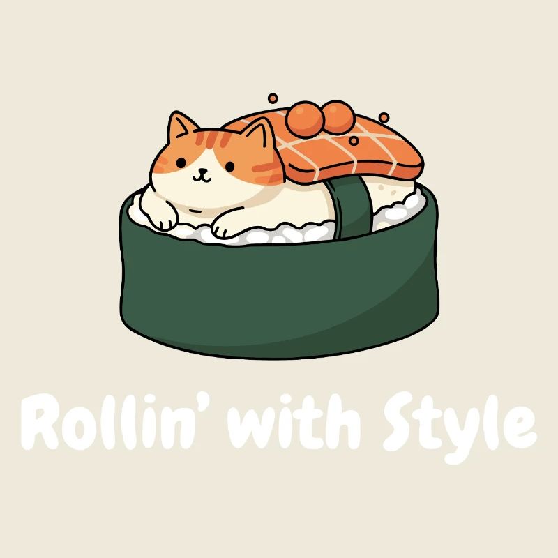 Sushi Katze Roll Stil