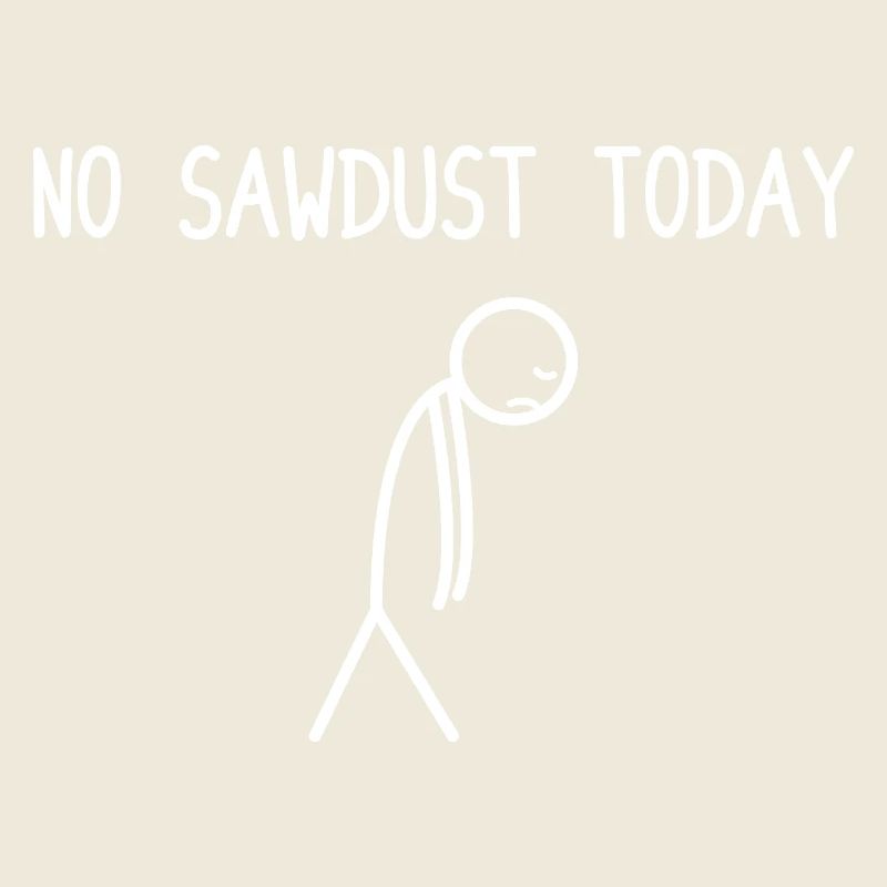 Pas de sciure aujourd’hui Bûcheron de fabrication de bois à tronçonneuse