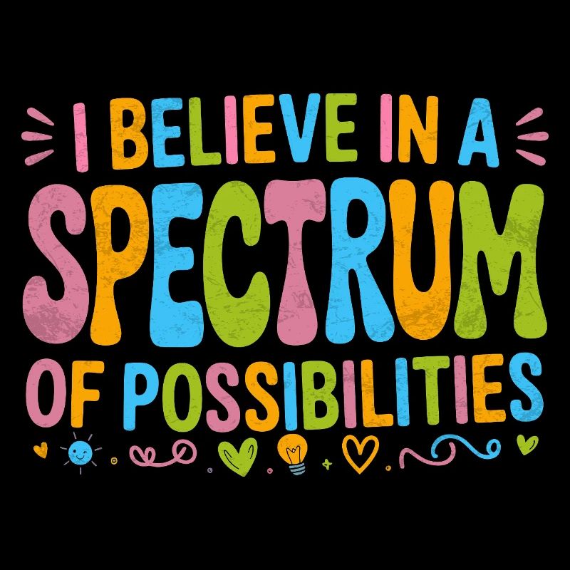 Autism Awareness Support rainbow