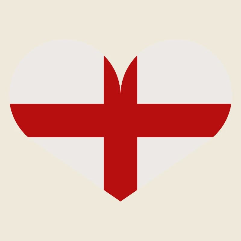 Drapeau anglais en forme de cœur