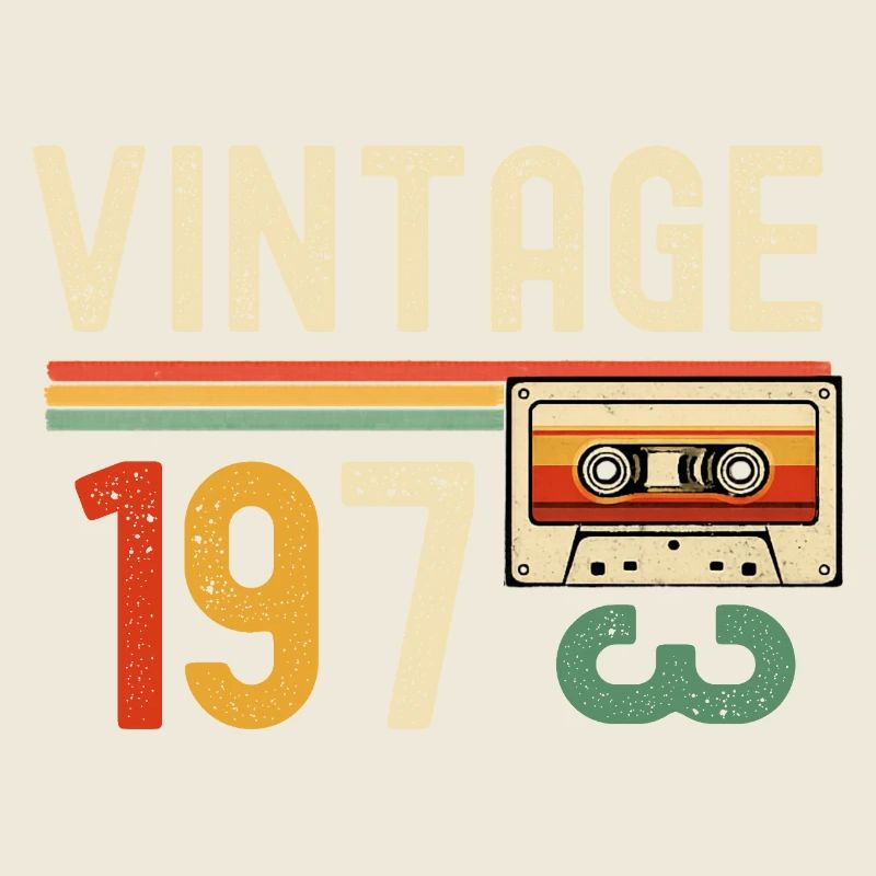 Vintage 70s Cassette Retro