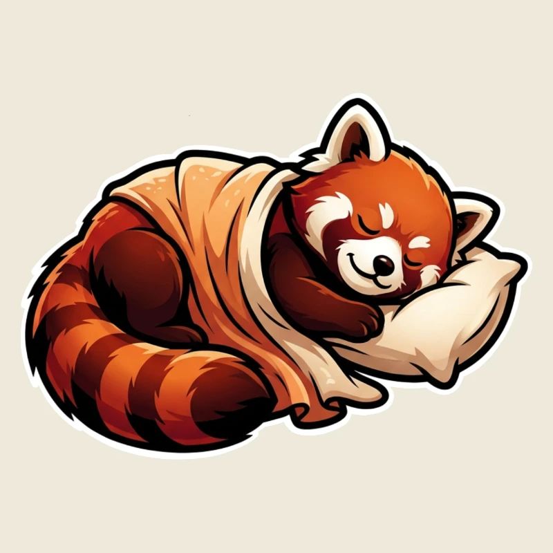 Schlafen Roter Panda