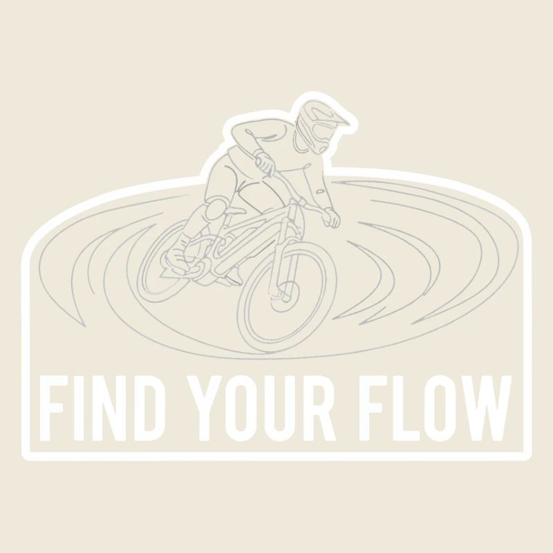 Cycliste de VTT Électrique Trouvez votre dessin de ligne Flow