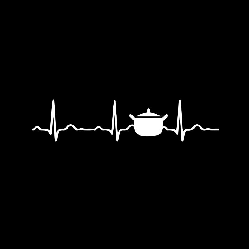 ECG HEARTBEAT White