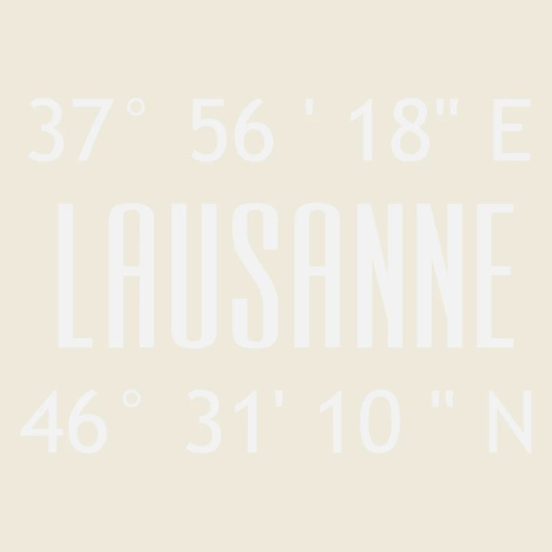 Coordonnées Lausanne typographique