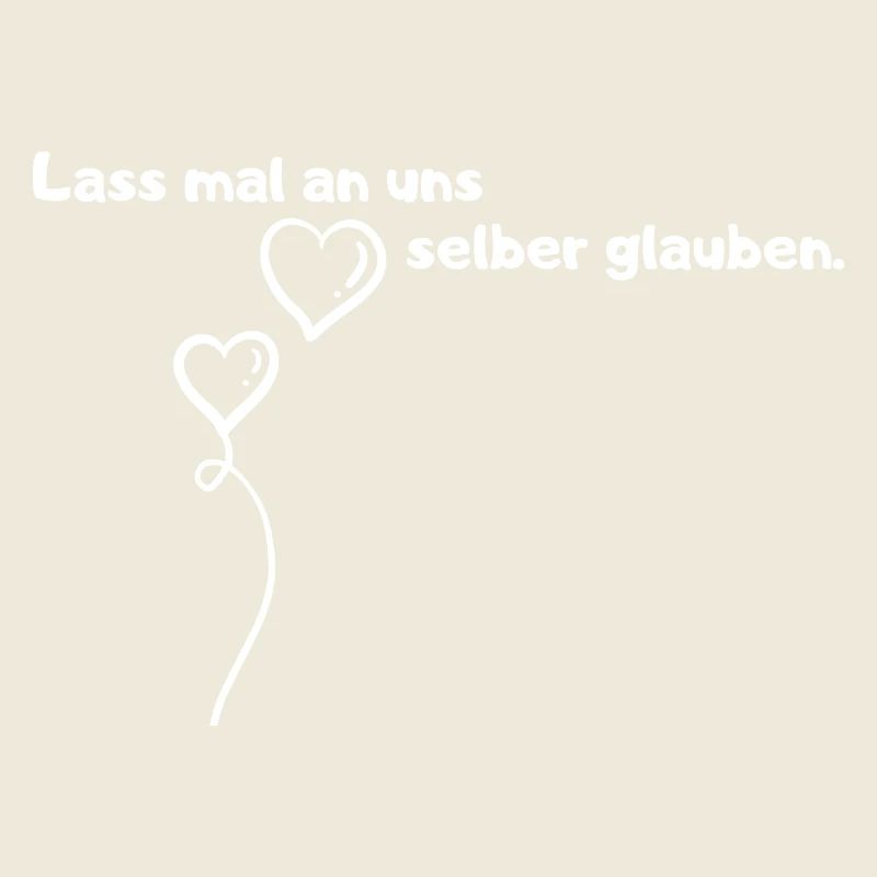 Lass an uns glauben Ballons