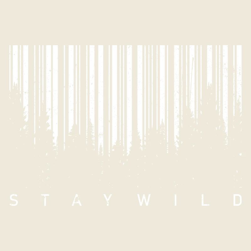 Forest Barcode Silhouette