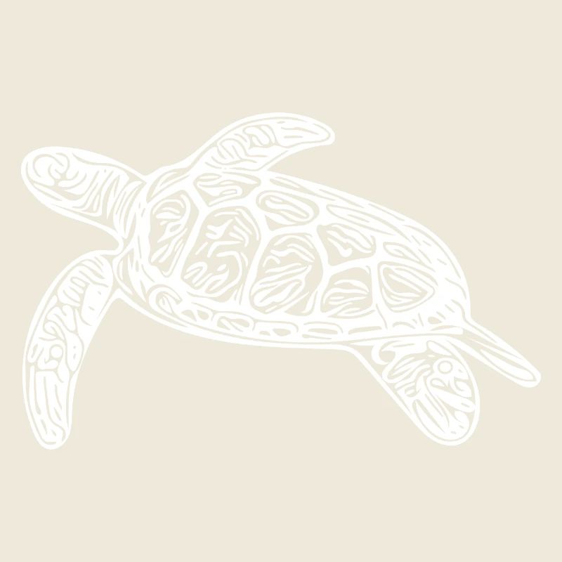 Small floating turtle