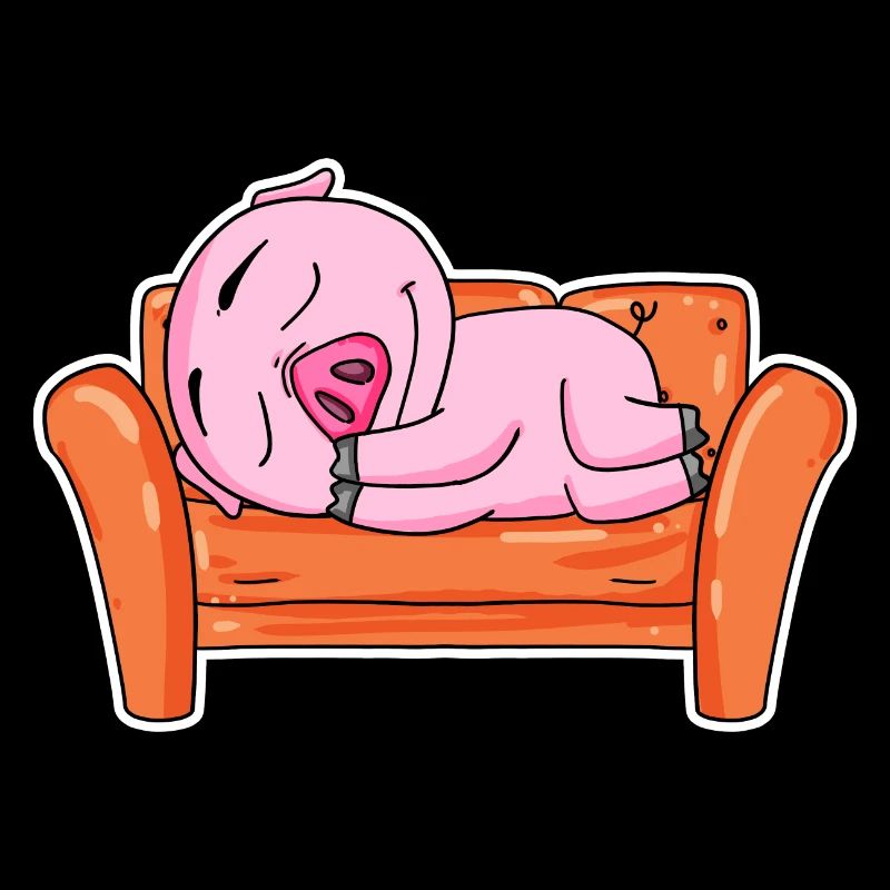 Schwein NIedlich ausschlafen Schlaf