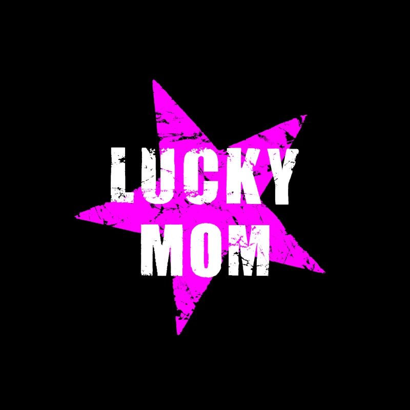 LUCKY MOM Muttertag Mutterglück Mama used look 80s