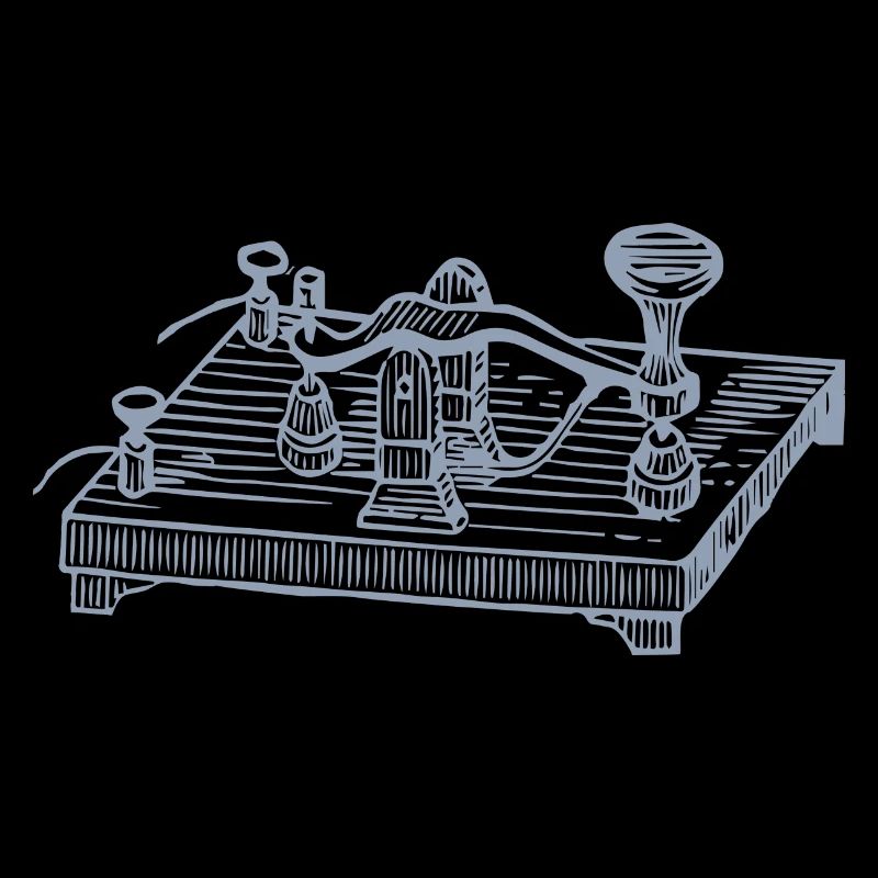 Vintage Morse Code Device, Retro Communication