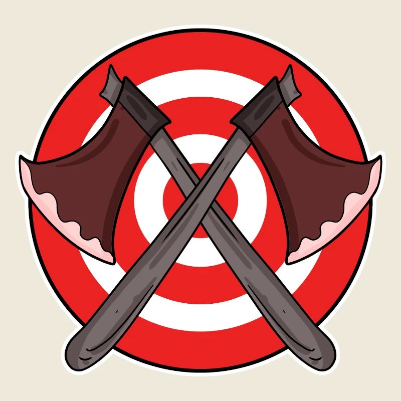 Axtwerfer Zielscheibe Axt werfen Geschenk