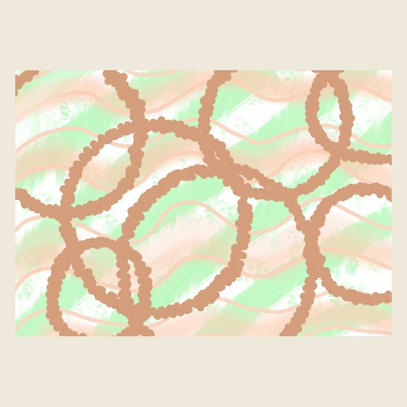 Brown Circles Background