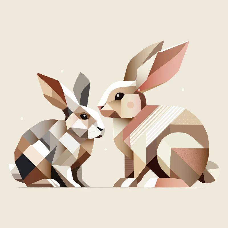 Two rabbits in geometric representation