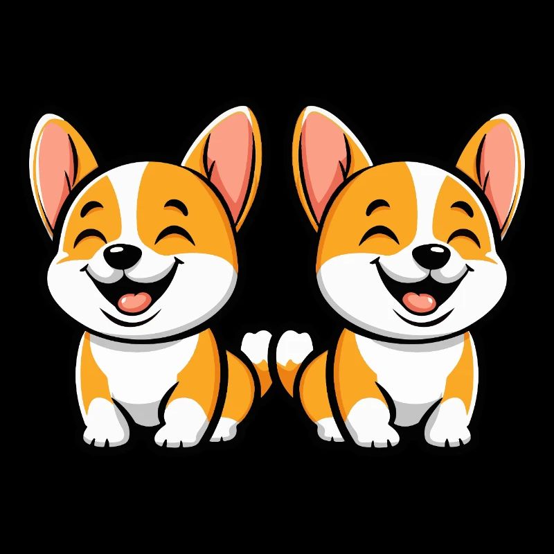 Corgi Hund Comic