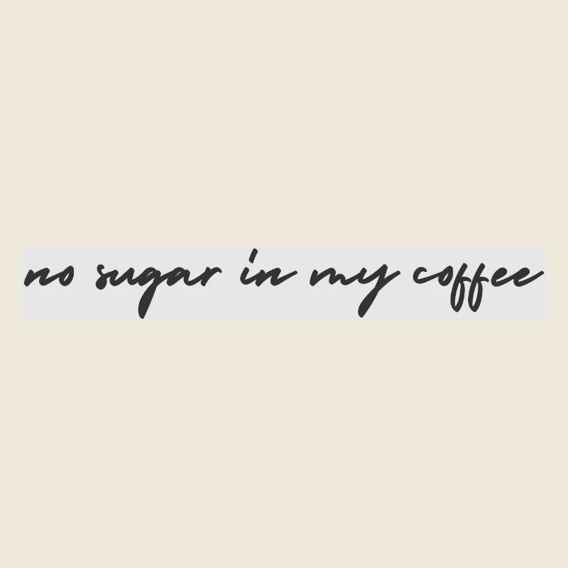 no sugar