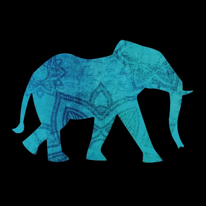 Elephant Yoga Mandala Ornament Pattern Yogi India