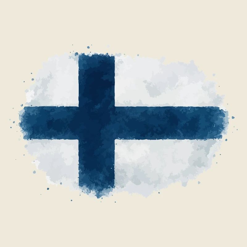Finland flag blob