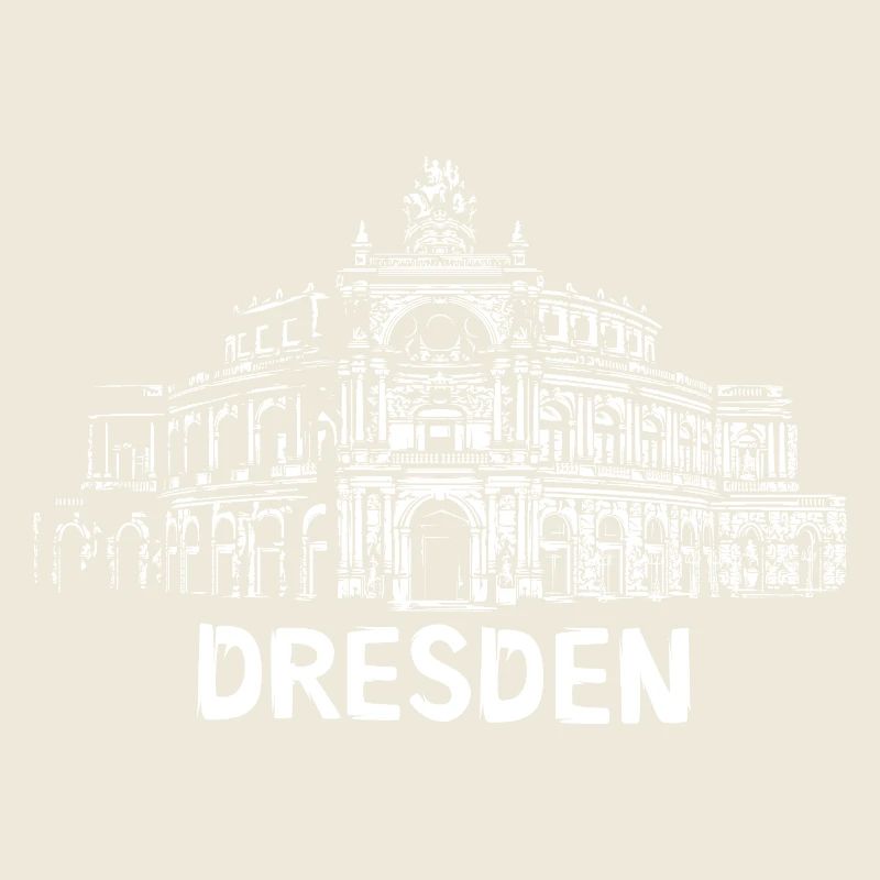 Dresden Semperoper Illustration