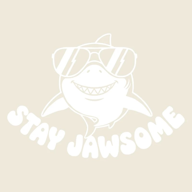 requin avec lunettes de soleil Stay Awesome