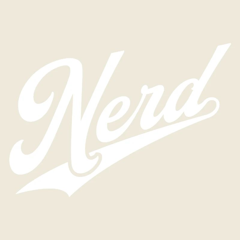 NERDY forever - NERD retro white