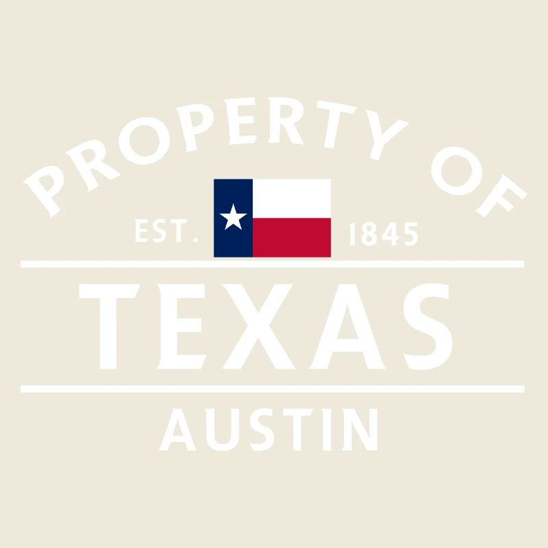 Texas Austin Est 1845 Vintage