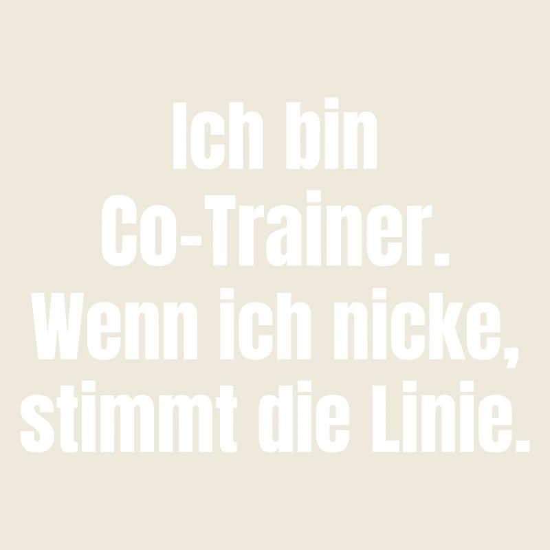 Ich bin CoTrainer Spruch Design