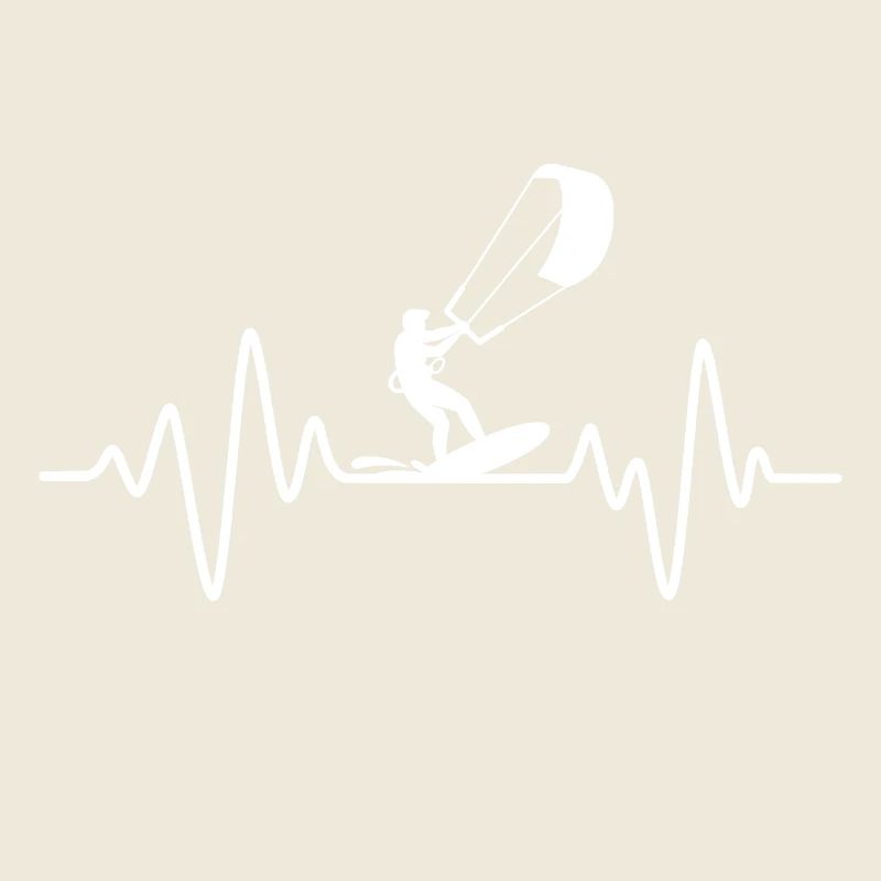 Kitesurf heartbeat kitesurfer