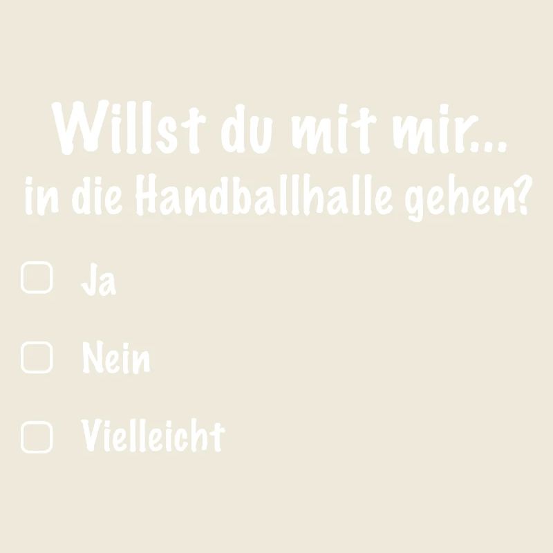 Handball Date Saying Invitation (White)