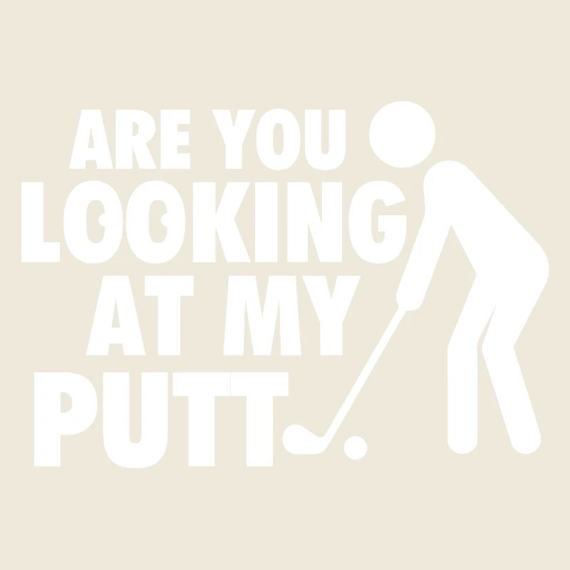 Tu regardes mon humour de golf au putt