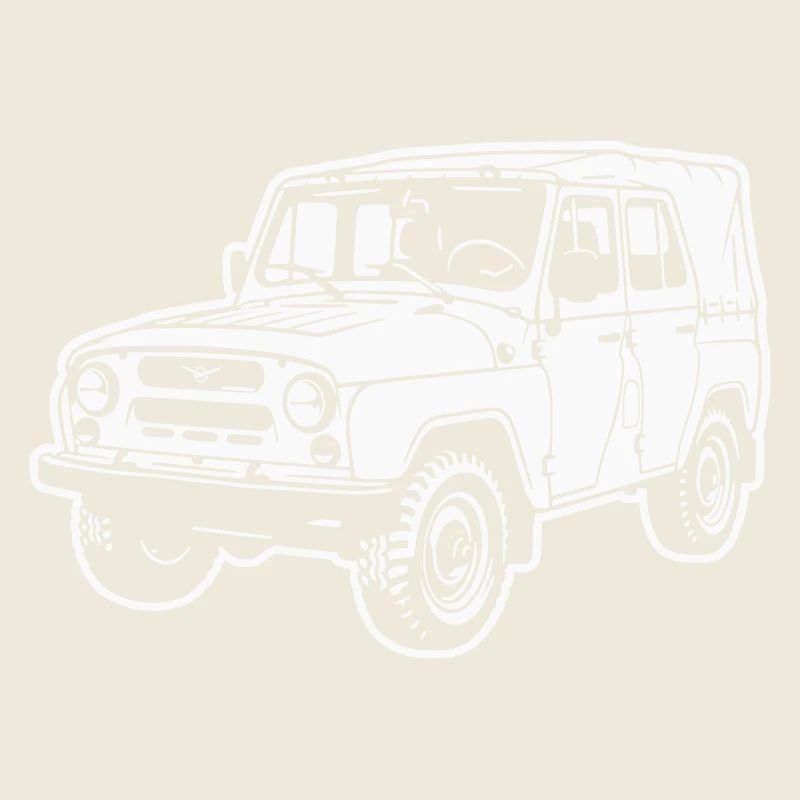 UAZ Geländefahrzeug (Differenzbild)