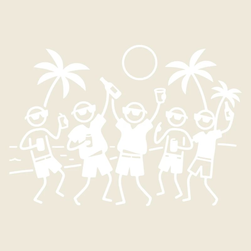 Party Group Beach