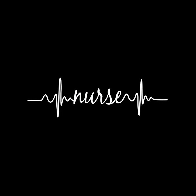 Herzschlag EKG Krankenschwester Nurse Geschenk