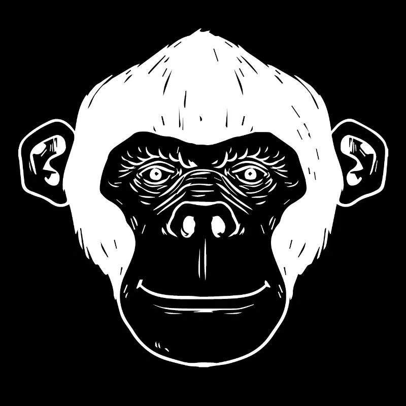 Monkey chimpanzee monkey face gift monkey