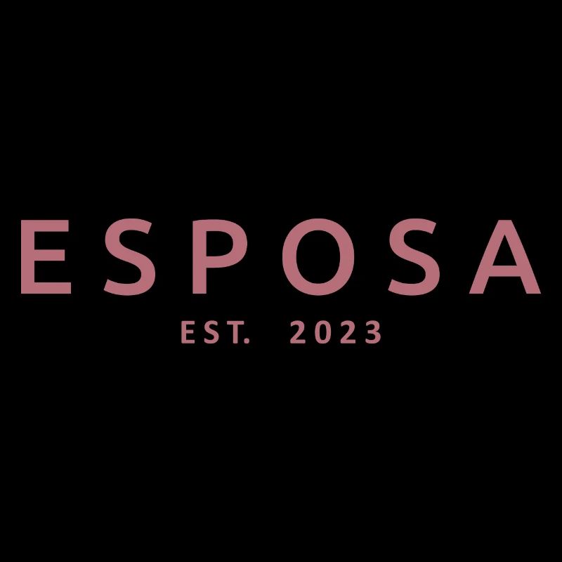 Esposa Est. 2023 Ehefrau wird Braut Paar Hochzeit