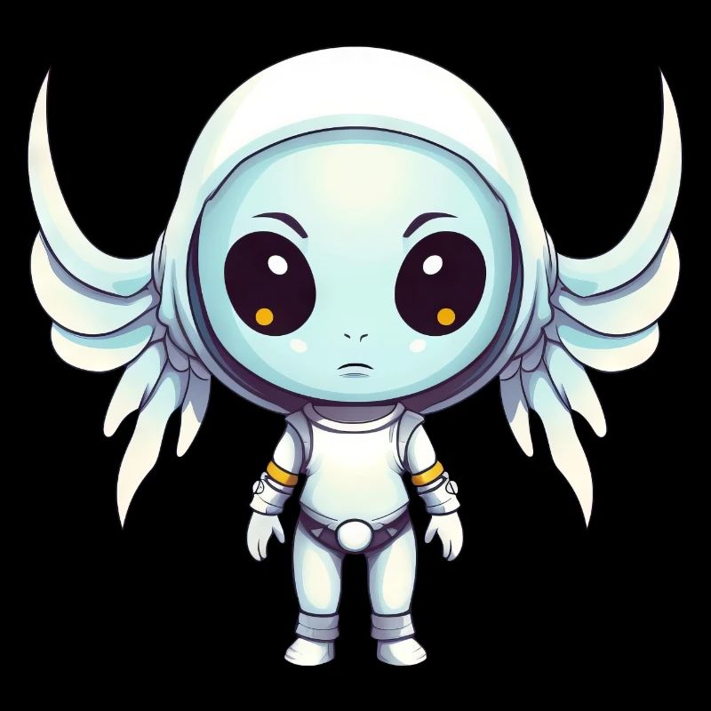 Alien Archangel - Design extraterrestre avec des ailes