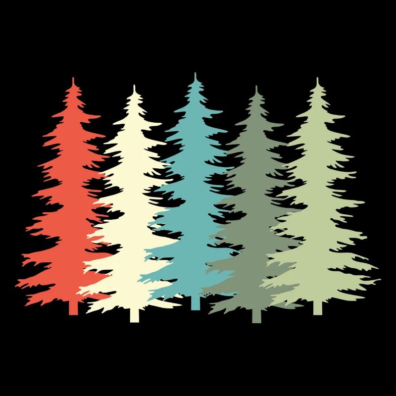 Wald Vintage Baum Retro
